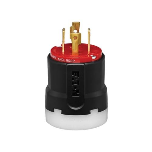 Eaton Wiring Devices AHCL1630P - CCL Plug 30A 480V 3PH 3P4W-RD&BK - 1EA