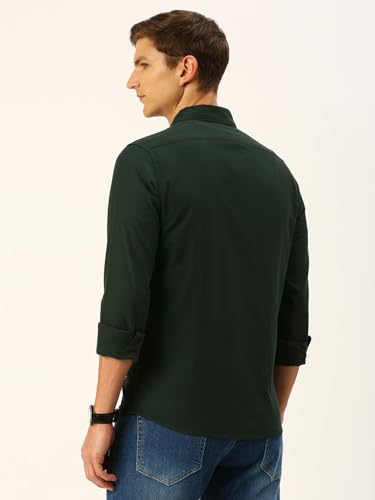Image of Thomas Scott Men Classic Slim Fit Cotton Casual Full Sleeves Shirt