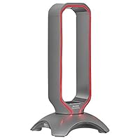 MARSGAMING Mhhxw, Supporto per Cuffie Gaming, Flusso Rgb, 2X Usb 2.0, Grafite