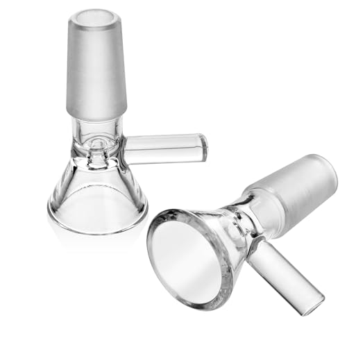 14mm Glass Funnel,12pcs Lab Short Stem Funnels, Laboratory Glass Stem with 3 Cleanning Brushes High Borosilicate Glass (14mm Glass Funnel-12pcs) - Thumbnail 6
