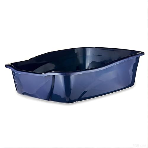 Arenero grande para gatos con bordes anti salpicaduras miniatura 1