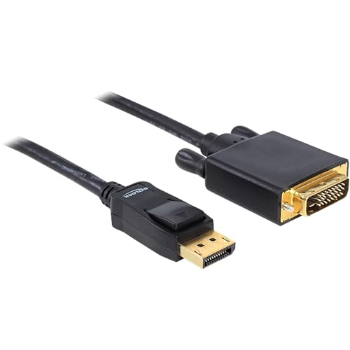 DeLOCK Cavo DisplayPort > DVI24+1 Maschio/Maschio DL (S) 1 m, nero