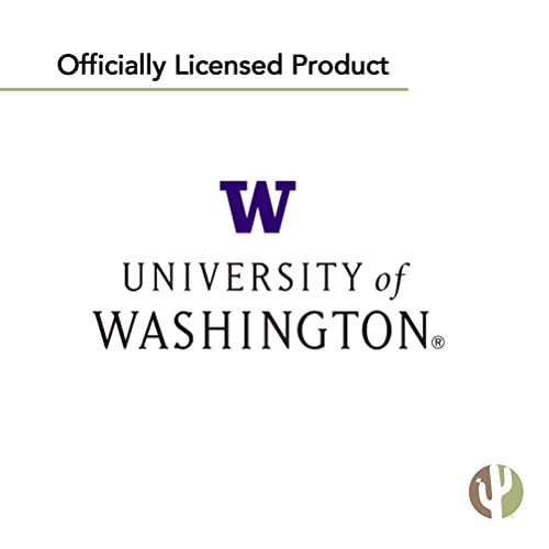 Image of Desert Cactus University of Washington Lapel Pin UW Huskies Made of Metal for Formal Wear, Bag and Hat Jewelry, and Tie Tack