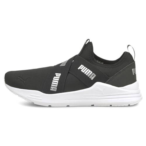 PUMA Womens Wired Run Slip On Sneakers Shoes Casual - Black4