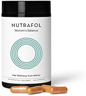 Nutrafol Women’s Balance Menopause Supplement, Clinically Proven Hair Growth Supplement for Visibly Thicker Hair and More Scalp Coverage Through Menopause 1-Month Supply