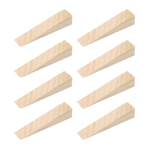 uxcell 8 pièces cales porte bois 1,97"x0,39"x0,39"