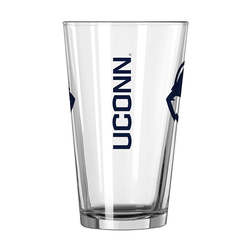 Image of Logo Brands NCAA 16 oz Pint Glass - Durable Glass With Bold Team Color- Chip-Resistant Rim Drinkware For Fans, Tailgates, Home Bars & Everyday Use