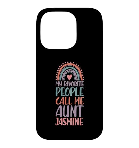 My Favorite People Call Me Aunt Jasmine �t�@�[�X�g�l�[�� Auntie �X�}�z�P�[�X iPhone 14 Pro �p