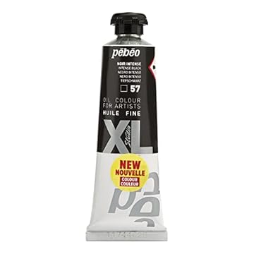 Pebeo Pébéo - Fine Oil XL 37 ML - Black Oil Paint Oil Paint - Intense Black 37 ml, 937057