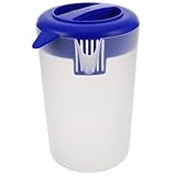 SHOWERORO Jarra de Plástico Mate de 5 Litros con Tapa y Asa Jarra para Agua Fría y Té Recipiente Grande para Bebidas Restaurantes Fiestas y Uso Comercial