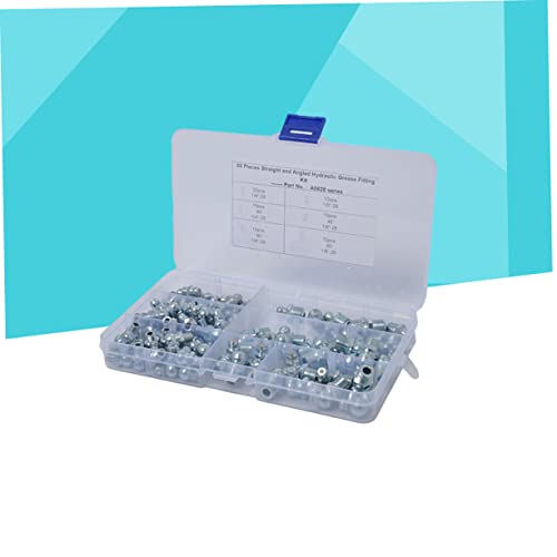 Kit de graisseurs en boîte plastique Mobestech avec embouts droits et coudés - 6