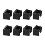 SILENRADAWN 8 Pezzi Clip per Mobili da Esterno in Pp Nero per Sedie in Vimini, Facile da Installare e Rimuovere, per Mobili da Giardino e Divani Outdoor