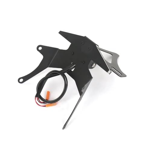 Support plaque immatriculation CB650R rigide pour élimination bavette arrière