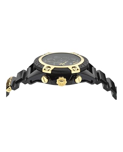 Versace Icon Active Collection Luxury Mens Watch Timepieces with a Black Strap, Case and Dial2