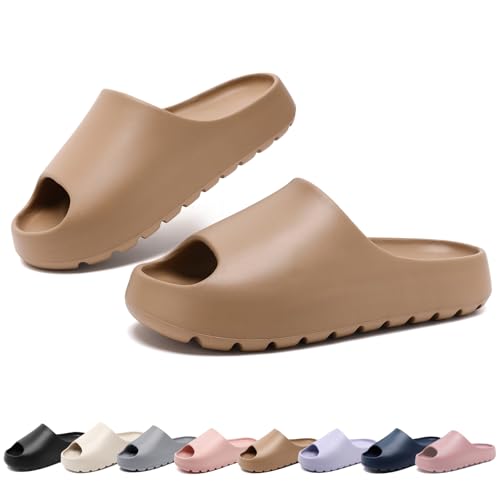 Image of Yueerlu Cloud Slides for Women Men, Recovery Womens Pillow Slides,EVA Anti-Slip shower shoes,Thick Sole Open Toe Garden Shoes,men's sandals,mens slippers for Indoor and Outdoor Size