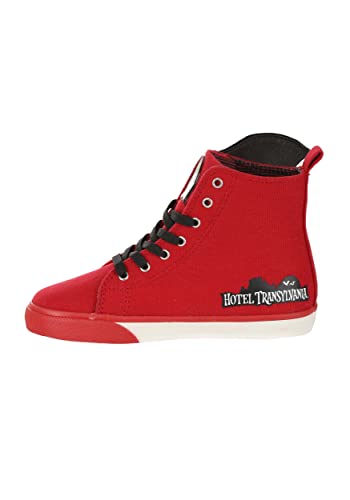 Hotel Transylvania Mavis Red High Top Sneakers for Kids, Children's Hotel Transylvania Shoes with Attached Bat Wing4