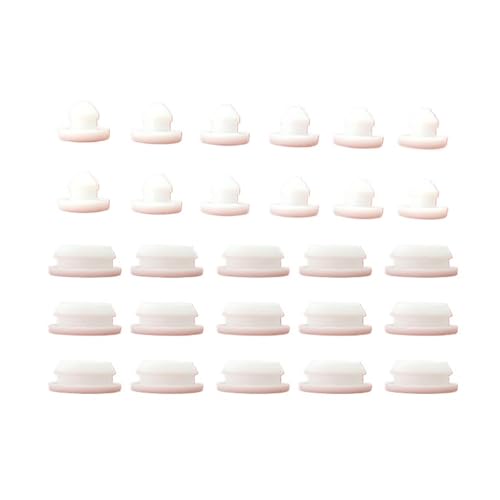 Bouchon de trou en caoutchouc silicone blanc 8mm pour masquage perçage meuble et cloison