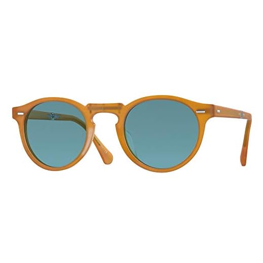 Oliver Peoples Gafas de Sol GREGORY PECK 1962 OV 5456SU Semi-Matte Amber Tortoise/Cobalto 47/23/145 unisex