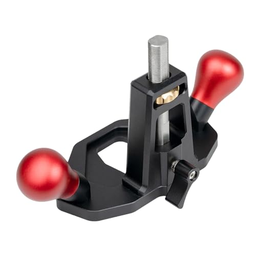 COLLBATH Pialla per Legno Manuale con Lama Regolabile e Limitatore di Profondità, Utensile per Smussatura e Scanalatura Bordi, Pialla Portatile per Falegnameria e Lavorazione del Legno