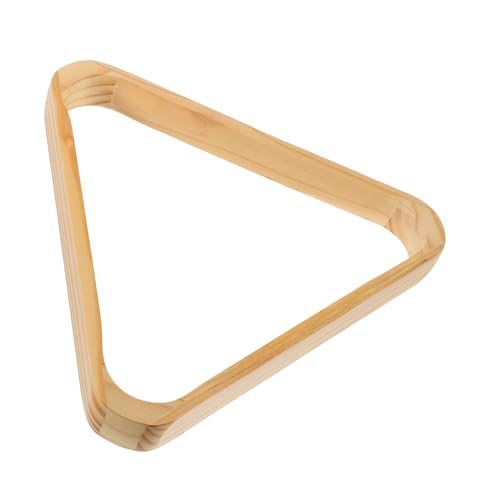 ifundom Solid Wood Pool Table Triangle Rack Durable Billiard Ball Storage Tray for Snooker Nine Ball and Pool Games Stylish Design