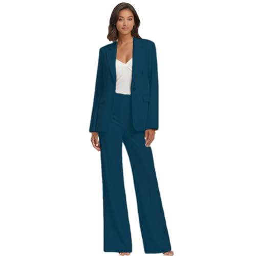 Womens Tuxedos Womens 2 Piece Suits Set Business Office Womens Suiting Womens Blazer Pants Wedding