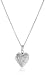 Girls' Sterling Silver Children's Petite Heart Embossed Locket Necklace, 15"