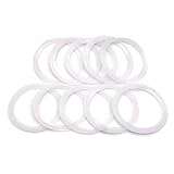 10 Pcs QiiMii White Silicon Tri clamp Gasket for Tri Clover Fittings 1/2