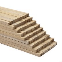 1/4 inch x 36 inch Hardwood Square Dowels-Bag of 20