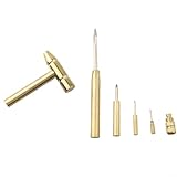 Design élégant : fabriqué en métal, cet ensemble de tournevis marteau est conçu pour durer. La couleur dorée ajoute une touche de style à votre boîte à outils.