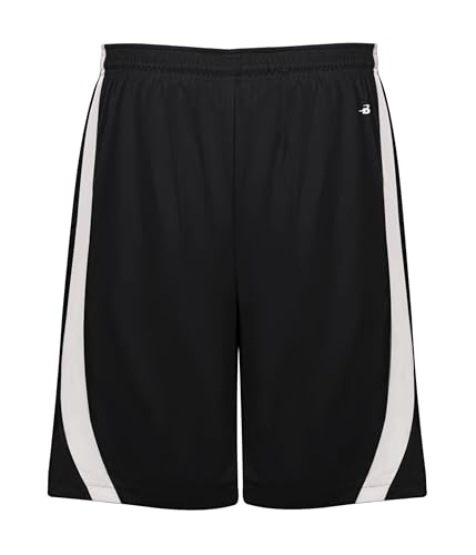 Pantalón Corto Deportivo Badger Sports 2XL Negro/Blanco miniatura 1