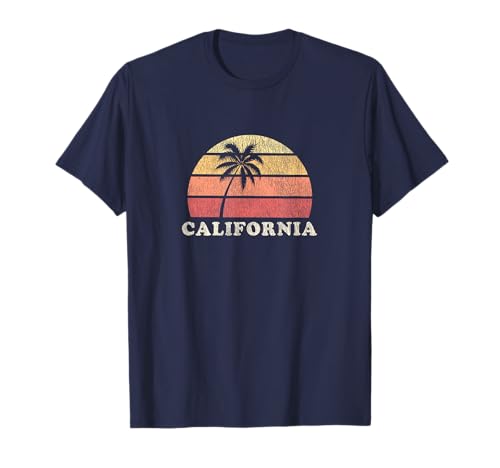 California Vintage anni '70 Retro Throwback Design Maglietta