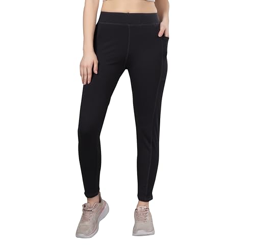 Image of TRASA Active Yoga Pants for Womens Gym High Waist with 3 Pockets, Tummy Control, Workout Pants 4 Way Stretch Yoga Leggings, Sizes - M,L,XL,2XL,3XL