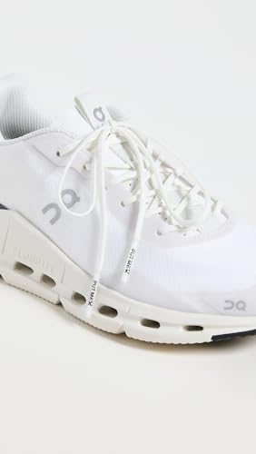 On On Women's Cloudnova Form Sneakers, White | Eclipse, 9 Medium US