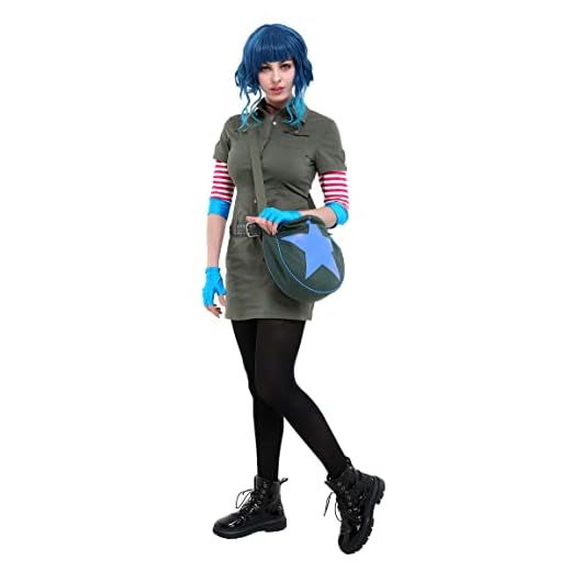 How to wear a messenger bag college girl female Women’s Cosplay Costume with Accessories