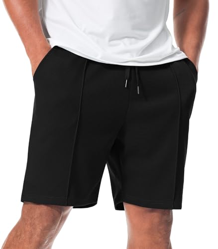 Curluriy Pantalones Cortos Gofre Hombre Casual Bermudas Shorts con Bolsillos Verano Conforta Sport Shorts