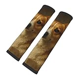 2 Pcs Car Seat Belt Pads,Pembroke Welsh Corgi Painting Shoulder Pads for Comfort and Protection in All Cars