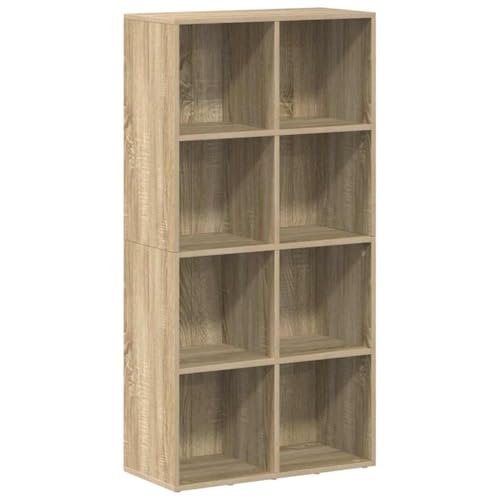 vidaXL Bibliothèque/Buffet, Meuble de Rangement avec Compartiment, Armoire à Livres Salon Intérieur, Moderne, Chêne Sonoma Bois d’Ingénierie