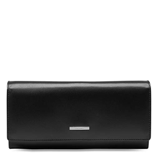 Preisvergleich Produktbild Picard Damengeldtasche Offenbach, schöne Geldbörse / Portemonnaie aus Leder (Schwarz)