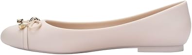 Melissa Doll V Jelly Flats for Women - Soft & Flexible Ballet Flats for Women, Bow Applique, Slip-on Closed-Toe Jelly Shoes