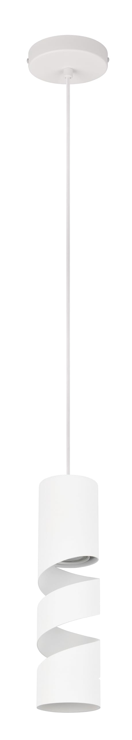 Trio Leuchten Stream 364000131 Pendant Light, Metal, Matt White, Excl. 1x GU10