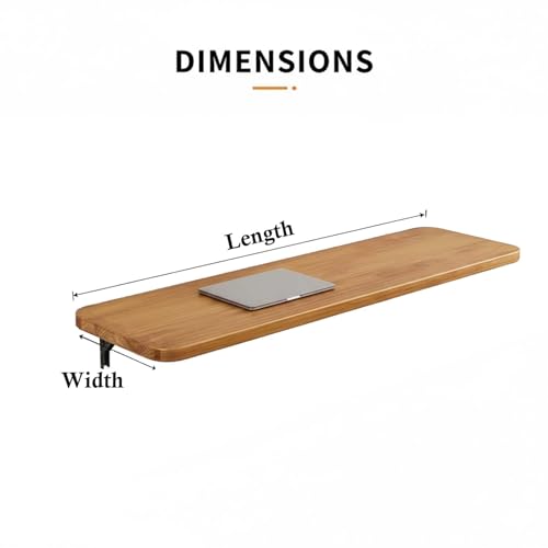 Table pliante murale gain de place en bois avec bureau flottant