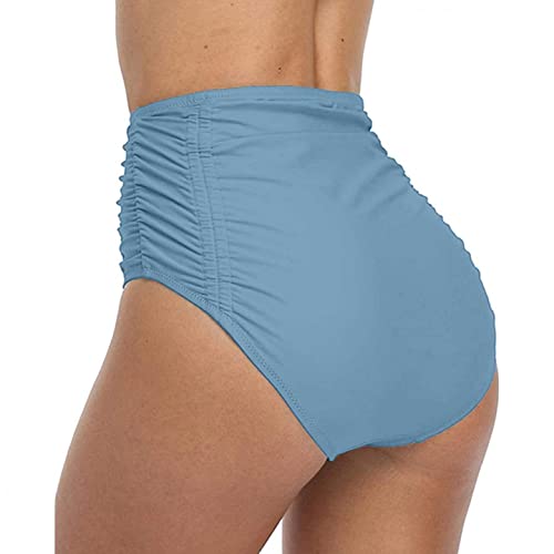 Pantalones cortos de natación para mujer, holgados, pantalones cortos para mujer, traje de natación para mujer, pantalones cortos de sexo, talla 18, pantalones cortos largos de verano, azul, XL