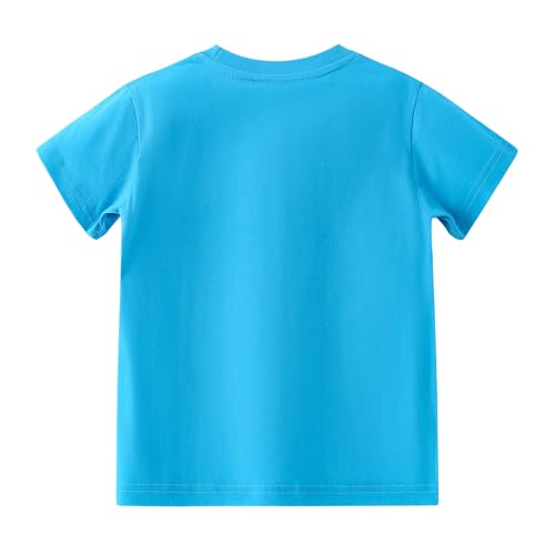 Image of AMIYAN Toddler T Shirts Boys Girls Basic Tee Summer Cotton T-Shirts Crewneck Short Sleeve Shirts for Kids 2-7Y