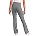 Girls High Waist Yoga Pant Fashion Stretch Straight Sports Pants Comfort Slim Fit Tummy Control Lounge Trouser (2-13 Years) Gray