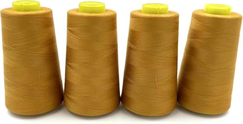 FABRIC COLLECTIONS INC 4 Paquetes de Hilo de Coser 3000 Yardas miniatura 1