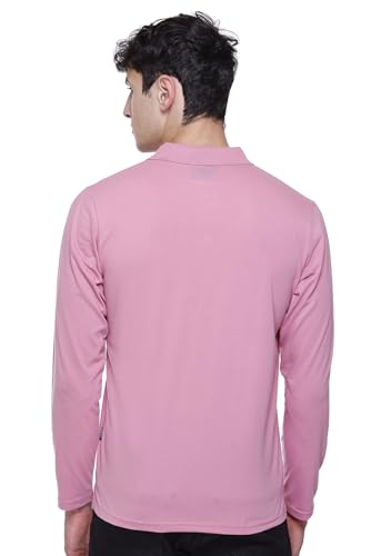 Image of Polo Full Sleeve t Shirt for Men Cotton with Pocket and Collar - Regular Fit Tshirt