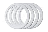 PORTAWALL Motorcycle tire 15 INCH White wall Tire insert rims side wall SET OF 4.15 Rims Sidewall Rubber Ring Set/Universal Motorcyle Exterior Accessories(15in Wide profile 1 37/64'' (40mm) sidewall)