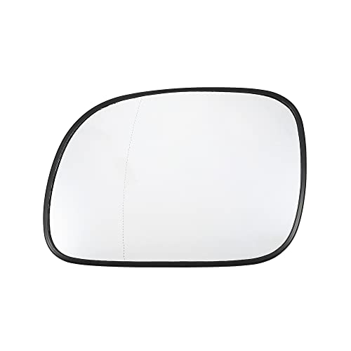 X AUTOHAUX Car Rearview Left Driver Side Heated Mirror Glass Replacement W/Backing for Dodge Caravan for Chrysler Town Country for Chrysler Grand Voyager