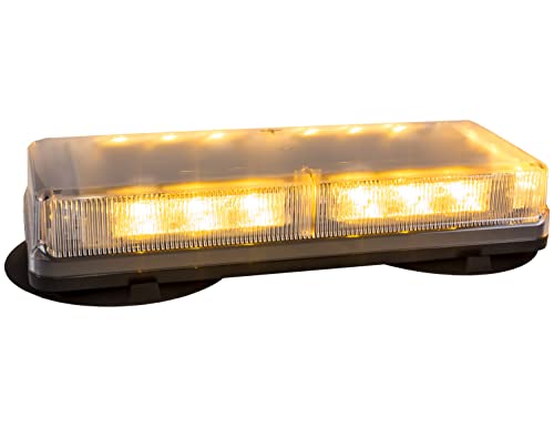 Image of Buyers Products 8891090 Rectangular Mini Light Bar, 18 LED, Truck Light Bar, Safety Truck, Surface Mount, Warning Lights, Amber
