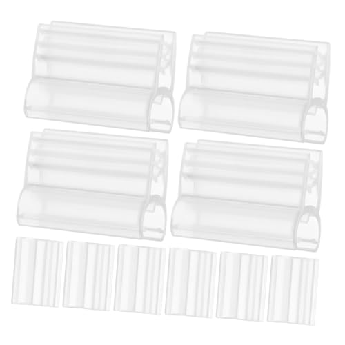 FUNOMOCYA 60pcs Grid Wall Retail Sign Clips Sturdy Plastic Label Holders Easy Install for Malls Supermarkets